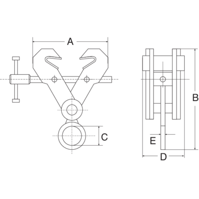 CSV spindle beam clamps