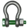Bow shackle with nut-bolt secured by split pin G-4163