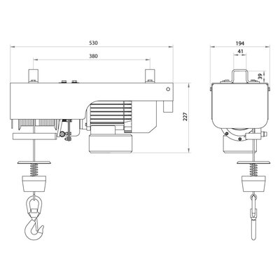 RSL - Electric Scaffold Winch 230 V