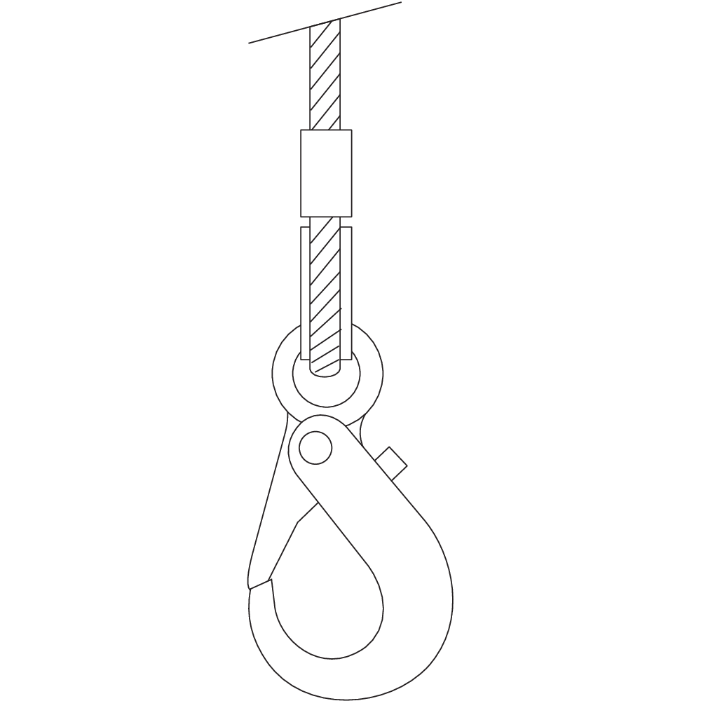 Wire rope slings 4-leg with chain components